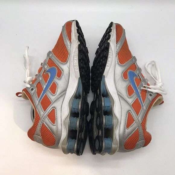 Nike Air Zoom Shox 2:45 Running Shoe Women's  7 Orange Blue Mesh Low Top Lace Up - Picture 7 of 12